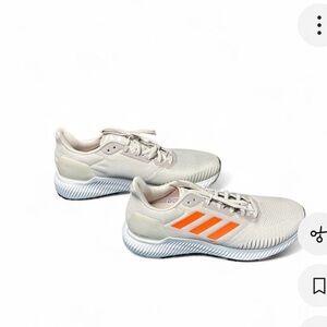 Adidas Cream and Orange Athletic Shoes